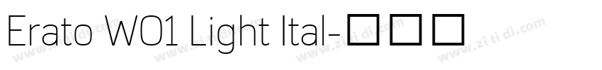 Erato W01 Light Ital字体转换